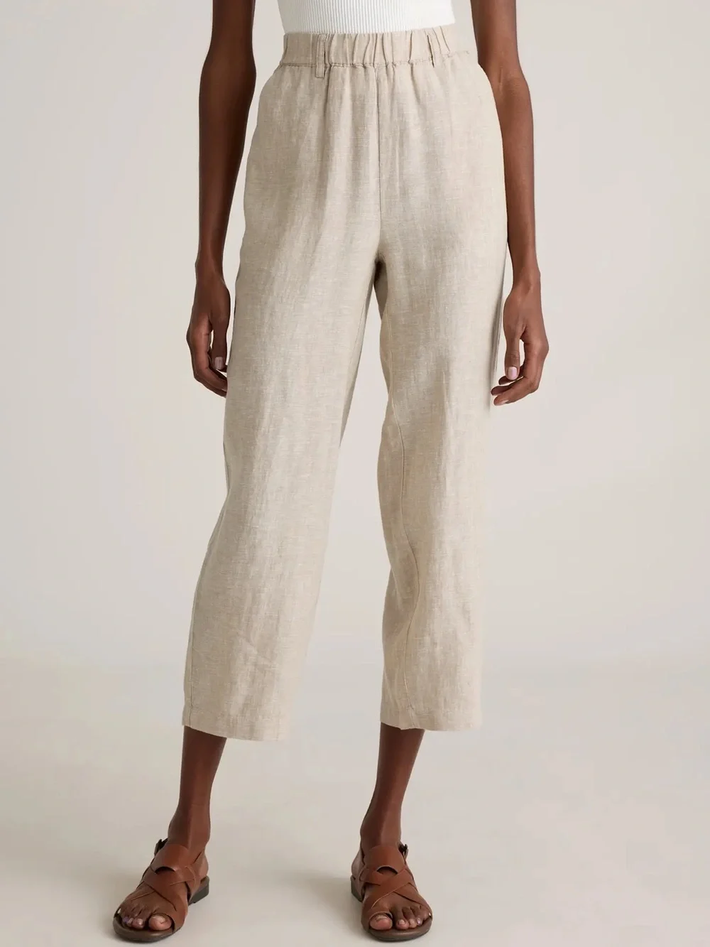 NWT Quince 100% European Linen Pants in Flax
